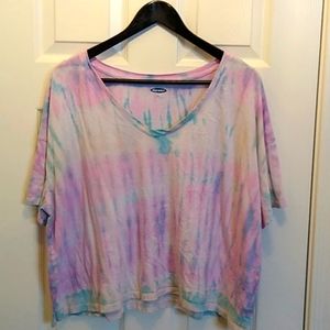 Old Navy Tie Dye Crop Tee